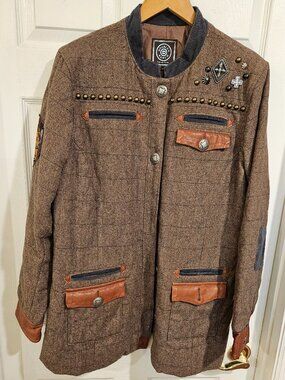 DOUBLE D RANCH 50% WOOL 50%POLYESTER JACKET 1X